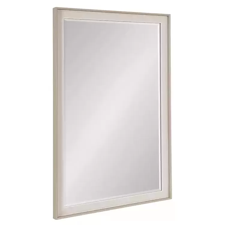 Neutral Linen Beveled Wall Mirror>Kirklands Home New