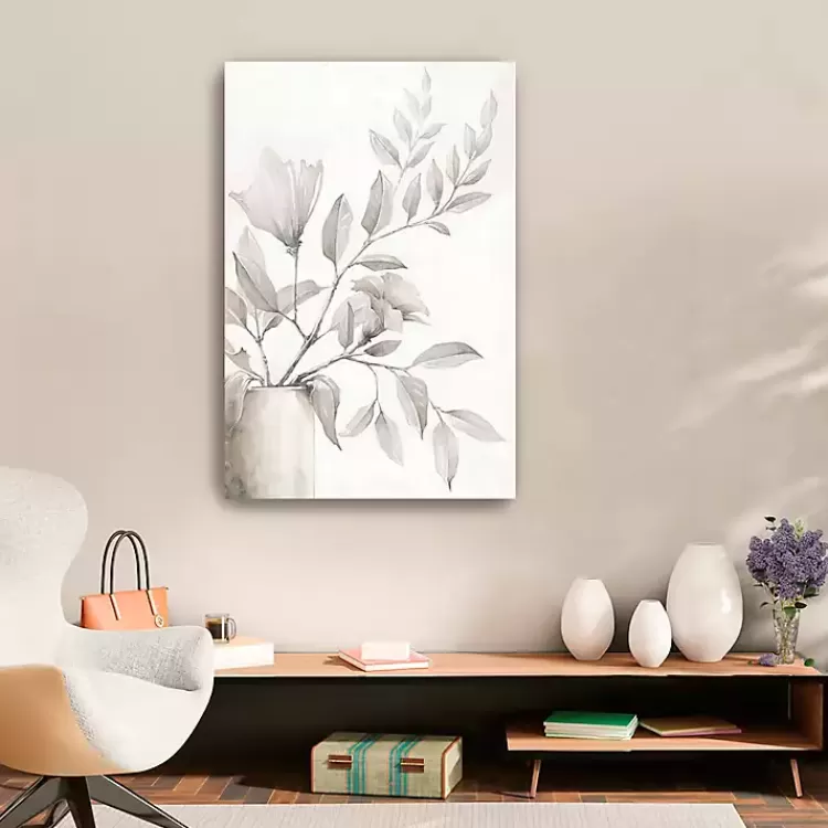 Neutral Potted Plant Canvas Art Print>Kirklands Home Store