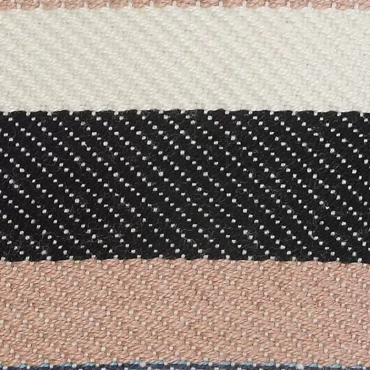 Neutral Striped Outdoor Pillow>Kirklands Home Sale