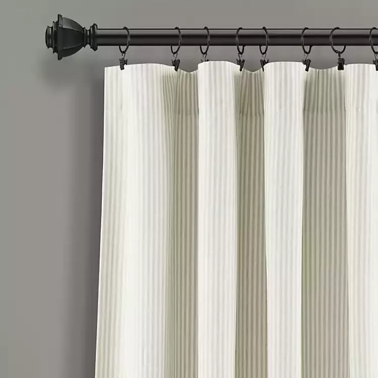 Neutral Vintage Stripe Curtain Panel Set, 95 in.>Kirklands Home Cheap