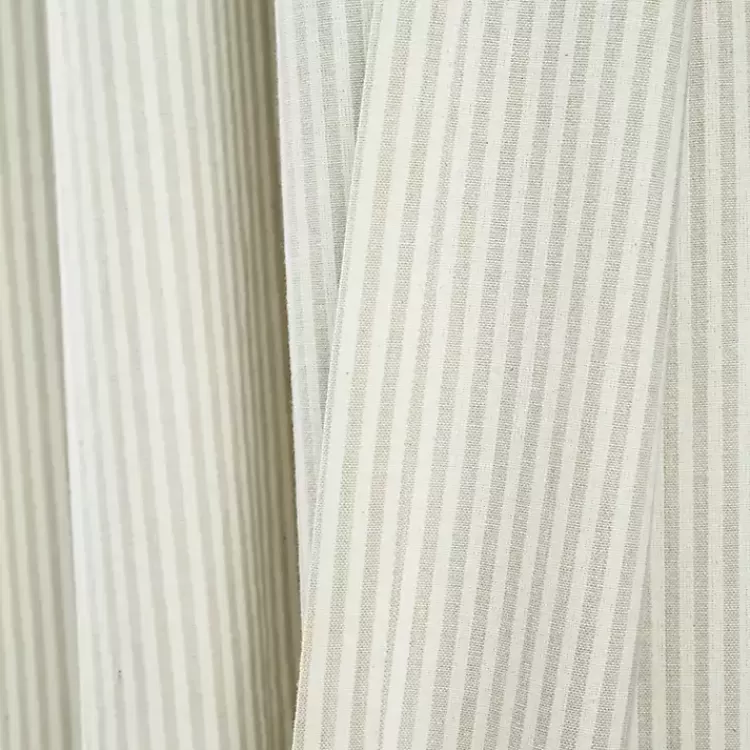 Neutral Vintage Stripe Curtain Panel Set, 95 in.>Kirklands Home Cheap
