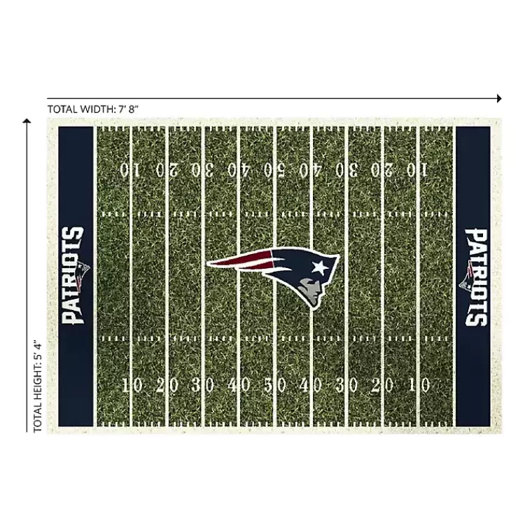 NFL New England Patriots Home Field Area Rug, 6x8>Kirklands Home Best Sale
