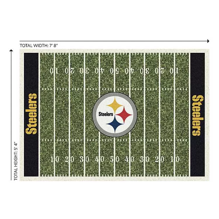 NFL Pittsburgh Steelers Home Field Area Rug, 6x8>Kirklands Home Best Sale