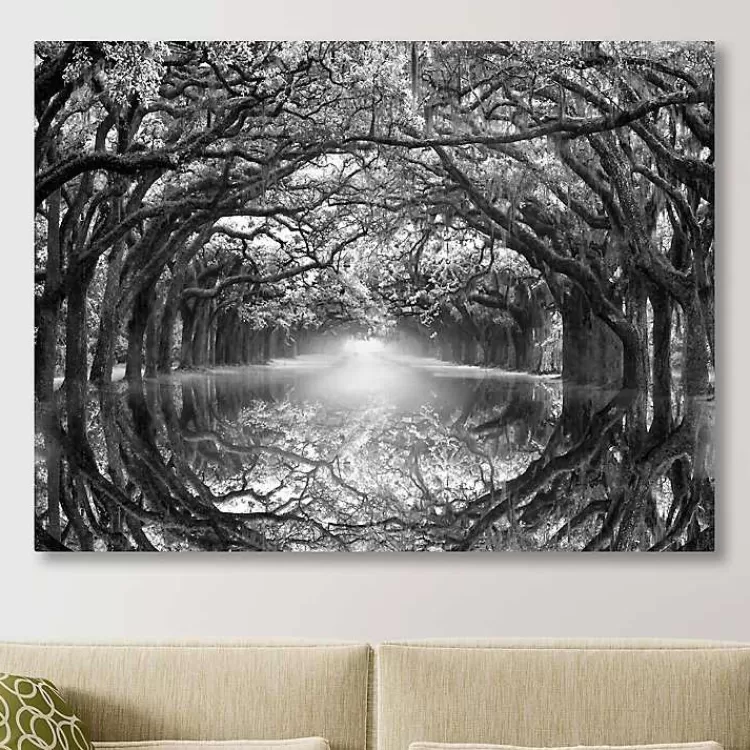 Oak Alley Reflection Giclee Canvas Art Print>Kirklands Home Flash Sale