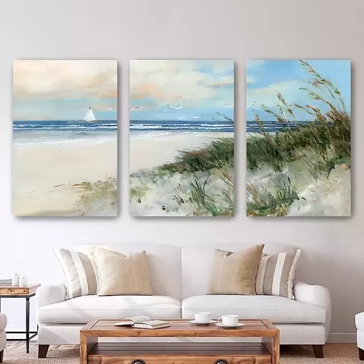 Oak Island Sunrise Canvas Art Prints, 32x48>Kirklands Home Discount