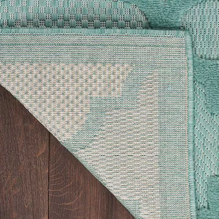 ocean_aqua_trellis_outdoor_area_rug_x_2.webp Ocean Aqua Trellis Outdoor Area Rug, 4x6>Kirklands Home Clearance