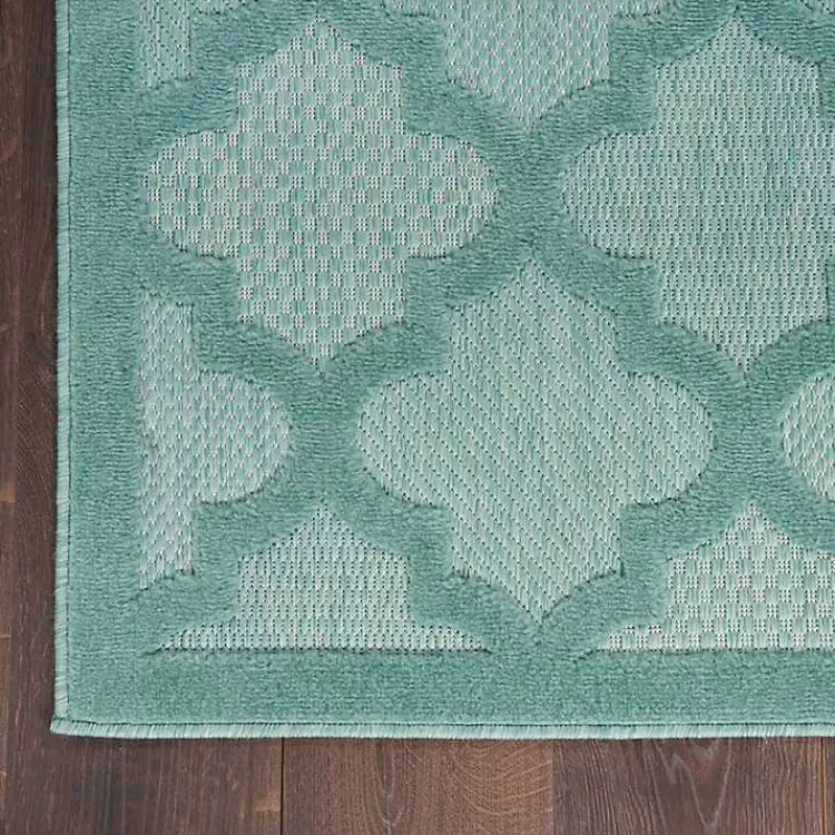 ocean_aqua_trellis_outdoor_area_rug_x_3.webp Ocean Aqua Trellis Outdoor Area Rug, 4x6>Kirklands Home Clearance