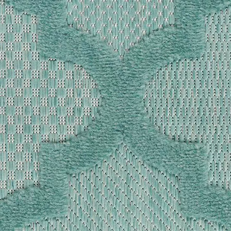 ocean_aqua_trellis_outdoor_area_rug_x_4.webp Ocean Aqua Trellis Outdoor Area Rug, 4x6>Kirklands Home Clearance