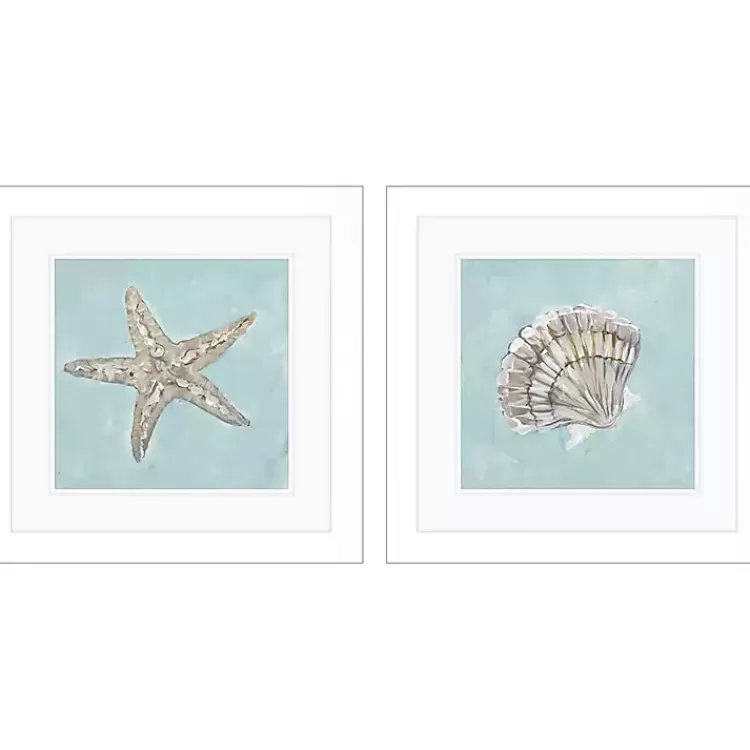 Ocean Seashells II Framed Art Prints, Set of 2>Kirklands Home Fashion