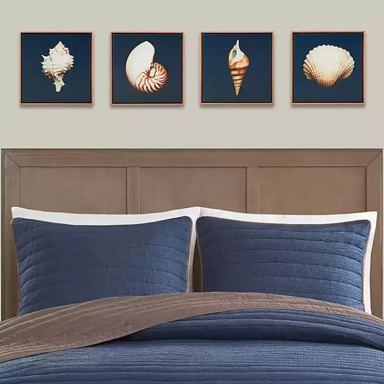 Ocean Shell Framed Canvas Art Prints, Set of 4>Kirklands Home Best