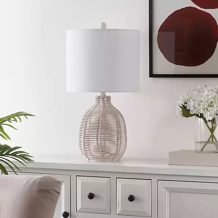 Off Rattan Orion Table Lamp>Kirklands Home Flash Sale