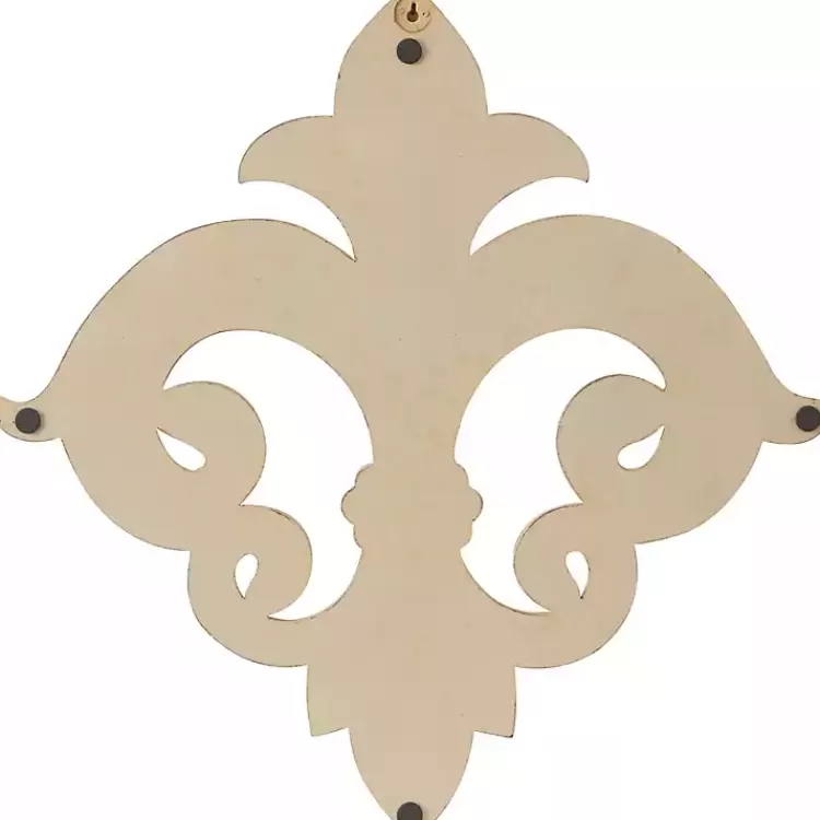 Off-White Distressed Fleur De Lis Wall Decoration>Kirklands Home Best Sale