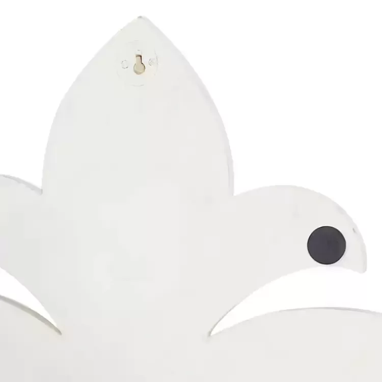 Off-White Distressed Fleur De Lis Wall Decoration>Kirklands Home Best Sale