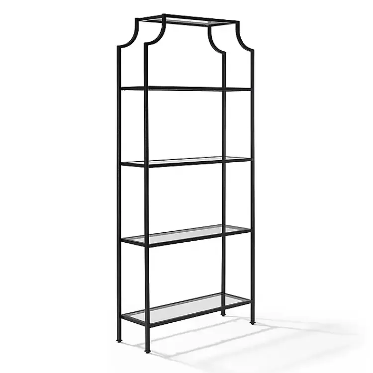 Oil-Rubbed Bronze 4-Tier Glass Ashlee Etagere>Kirklands Home Online
