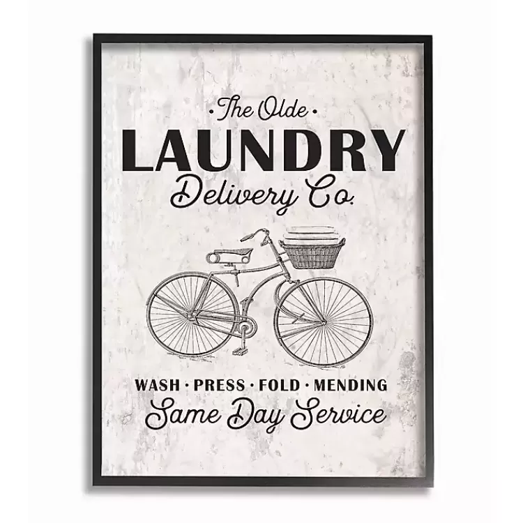 Olde Laundry Delivery Co. Framed Art Print>Kirklands Home Shop