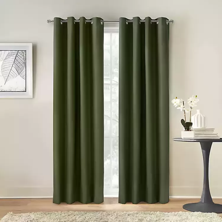 Olive Alpine Blackout Curtain Panel, 108 in.>Kirklands Home Sale