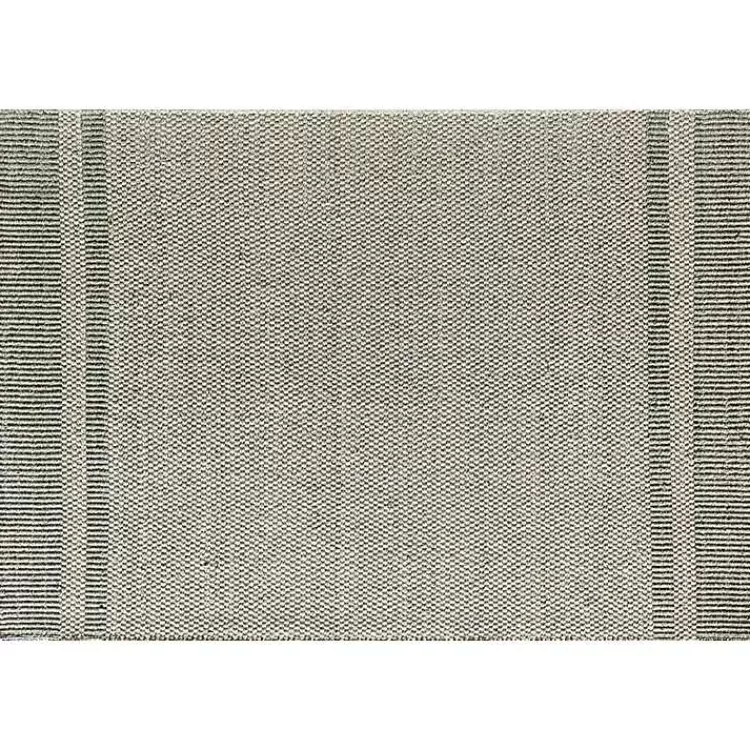 Olive Striped Border Area Rug>Kirklands Home Flash Sale