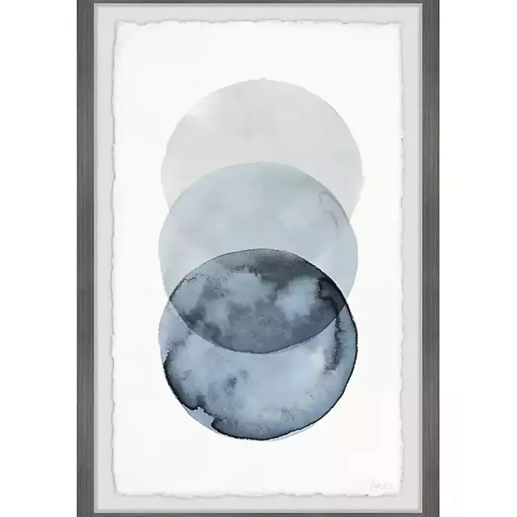 Ombre Overlapping Circles Giclee Framed Art Print>Kirklands Home New