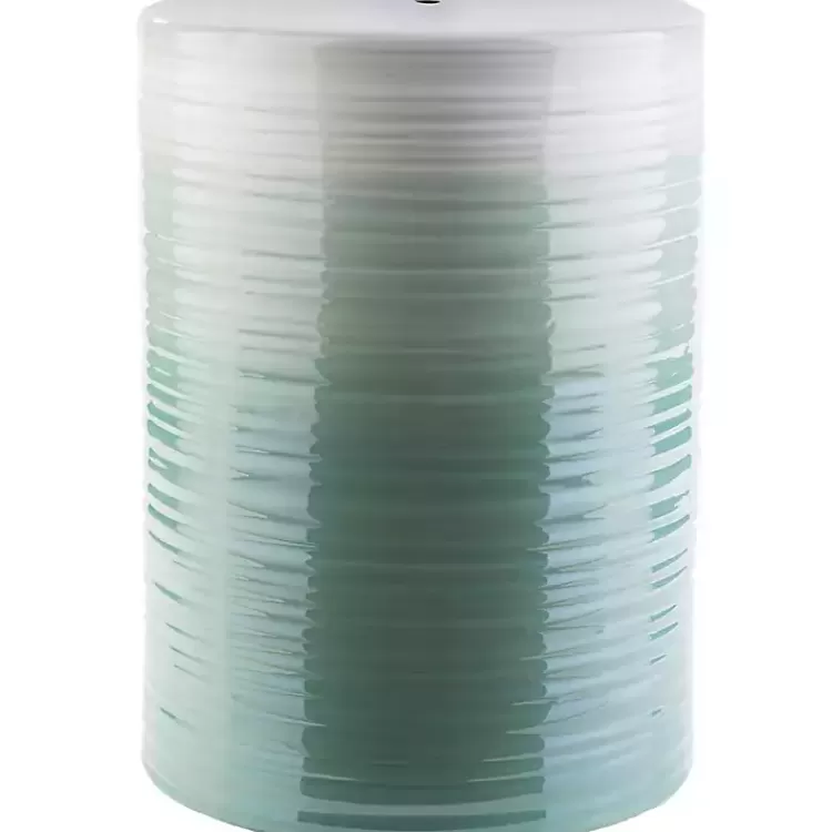Ombre Turquoise Ripple Accent Table>Kirklands Home New