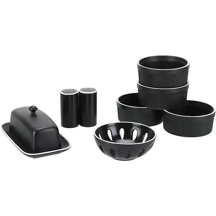 Onyx Stoneware 7-pc. Kitchen Accessories Set>Kirklands Home Discount