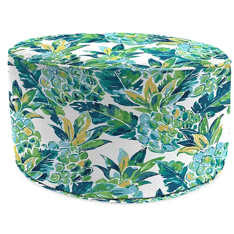 Opal Vida Round Outdoor Pouf>Kirklands Home Hot