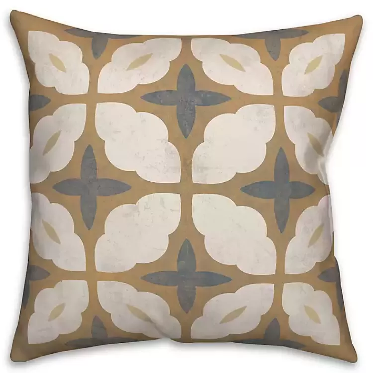 Orange & Blue Medallion Indoor/Outdoor Pillow>Kirklands Home Sale