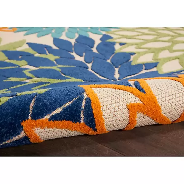 orange_bright_floral_burst_outdoor_area_rug_x_3.webp Orange Bright Floral Burst Outdoor Area Rug, 5x7>Kirklands Home Discount