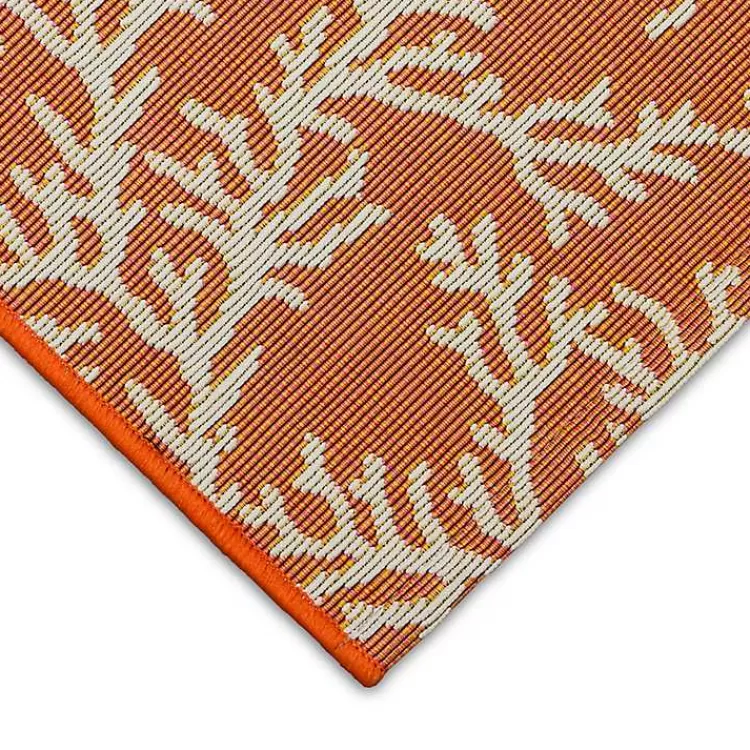 orange_coral_indooroutdoor_rug_x_2-1.webp Coral Indoor/Outdoor Rug, 2x3>Kirklands Home New