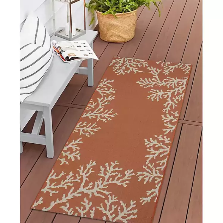 orange_coral_indooroutdoor_runner_x_6.webp Coral Indoor/Outdoor Runner, 1x4>Kirklands Home Shop