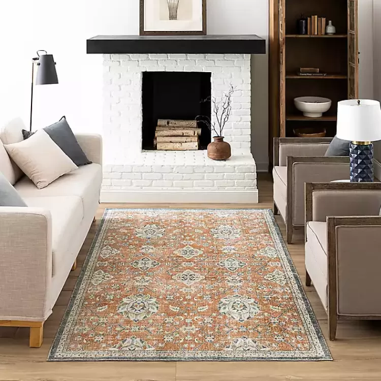 orange_granary_floral_area_rug_x_5.webp Granary Floral Area Rug, 8x10>Kirklands Home Online