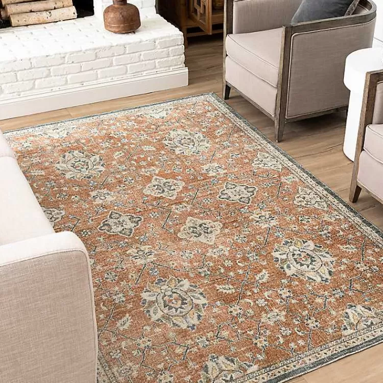 orange_granary_floral_area_rug_x_6-1.webp Granary Floral Area Rug, 6x9>Kirklands Home Hot