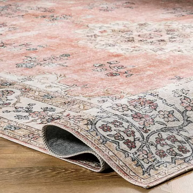 Vintage Floral Washable Area Rug, 3x5>Kirklands Home Cheap