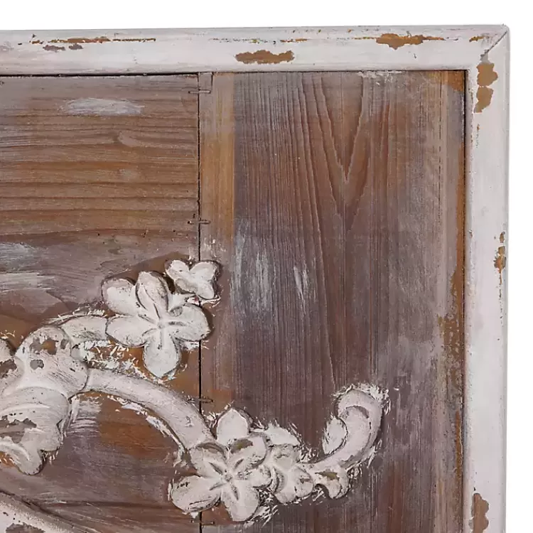 ornate_antique_white_wood_wall_mirror_4.webp Ornate Antique White Wood Wall Mirror>Kirklands Home Store