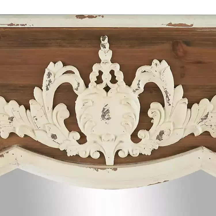 ornate_antique_white_wood_wall_mirror_5.webp Ornate Antique White Wood Wall Mirror>Kirklands Home Store