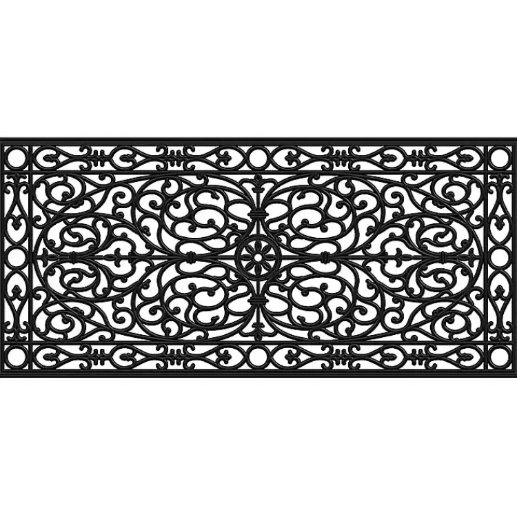 Ornate Art Deco Rubber Doormat, 48x22 in.>Kirklands Home Best
