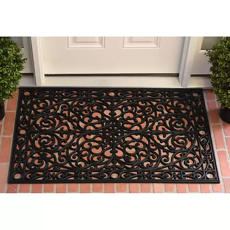 Ornate Art Deco Rubber Doormat, 36x24 in.>Kirklands Home Best