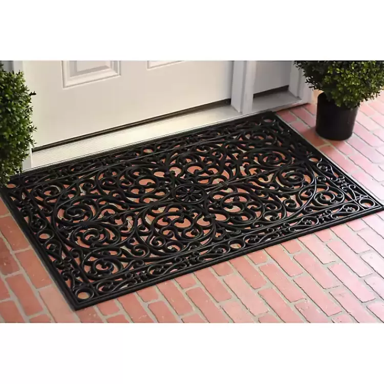 ornate_art_deco_rubber_doormat_x_in_2-1.webp Ornate Art Deco Rubber Doormat, 36x24 in.>Kirklands Home Best