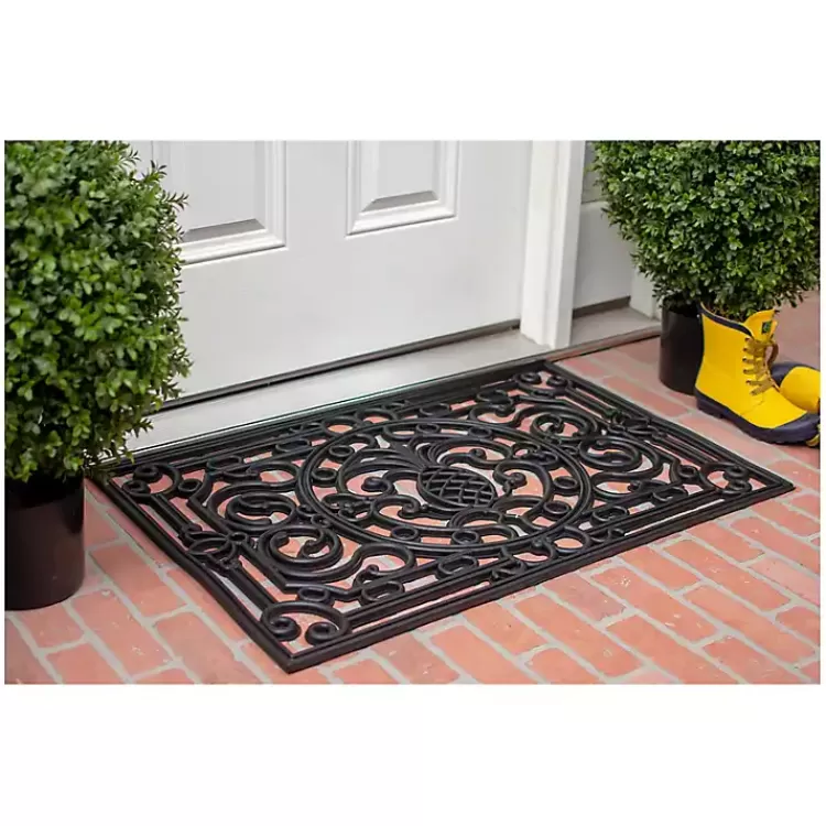 Ornate Penelope Durable Rubber Doormat, 36x24 in.>Kirklands Home Discount