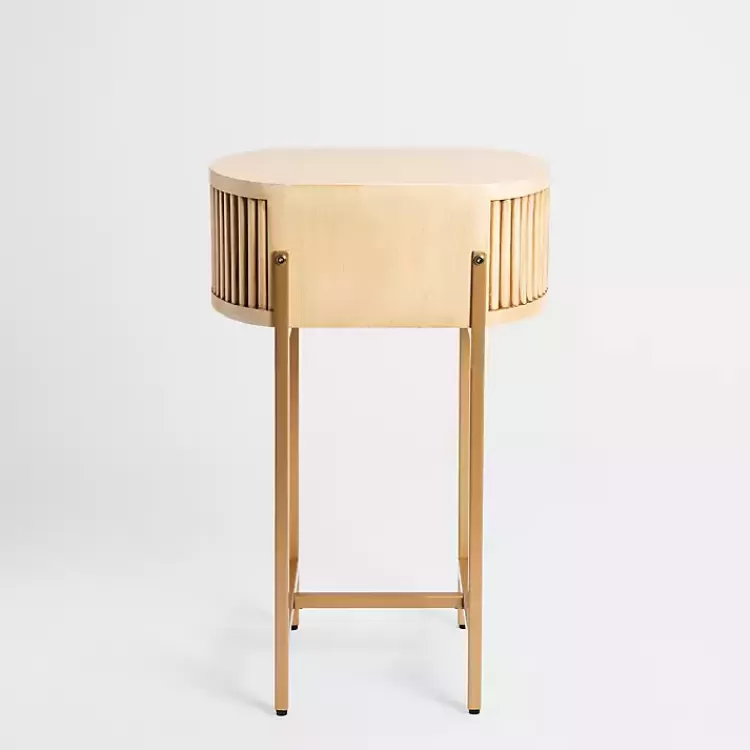 oval_ribbed_single_drawer_accent_table_3.webp Oval Ribbed Single Drawer Accent Table>Kirklands Home Best