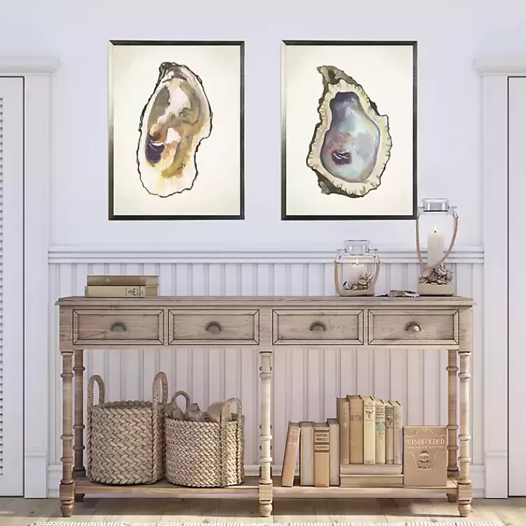 Oyster Shells Framed Art Prints, Set of 2>Kirklands Home Outlet