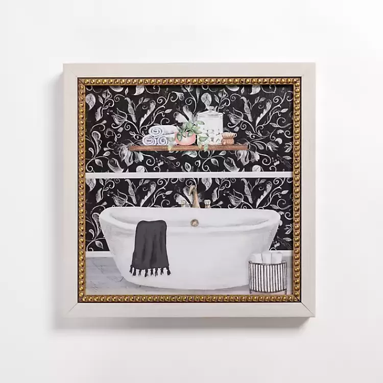 Paisley Bathroom Tub Framed Art Print>Kirklands Home Hot