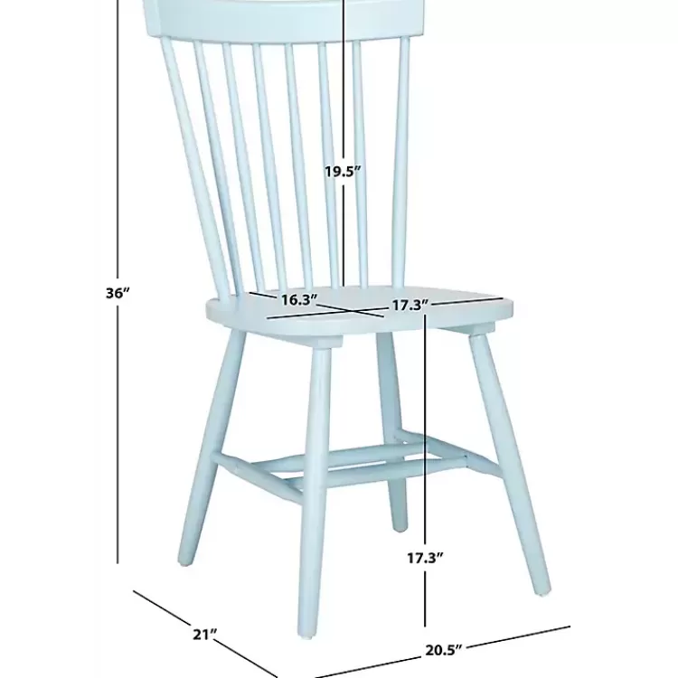 pale_blue_parker_spindle_dining_chairs_set_of__2.webp Pale Parker Spindle Dining Chairs, Set of 2>Kirklands Home Cheap