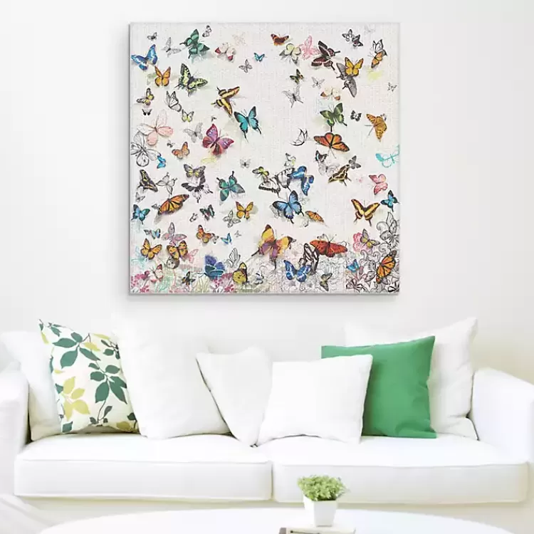 Papillon Canvas Art Print>Kirklands Home Flash Sale