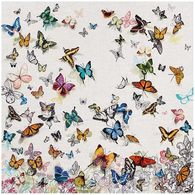 Papillon Canvas Art Print>Kirklands Home Flash Sale