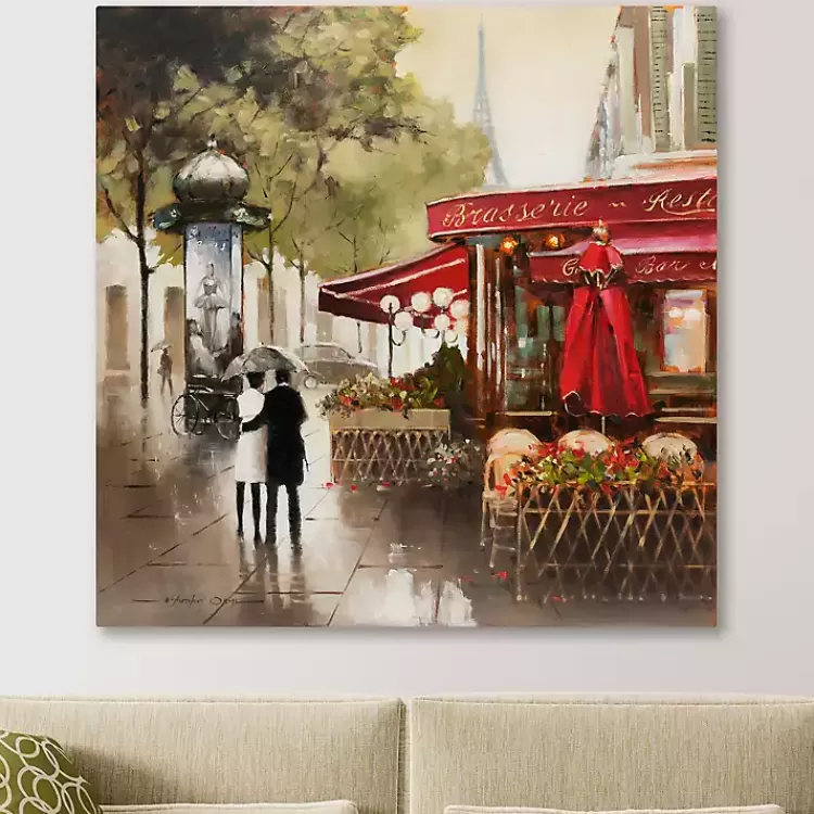Paris in the Rain Giclee Canvas Art Print>Kirklands Home Store