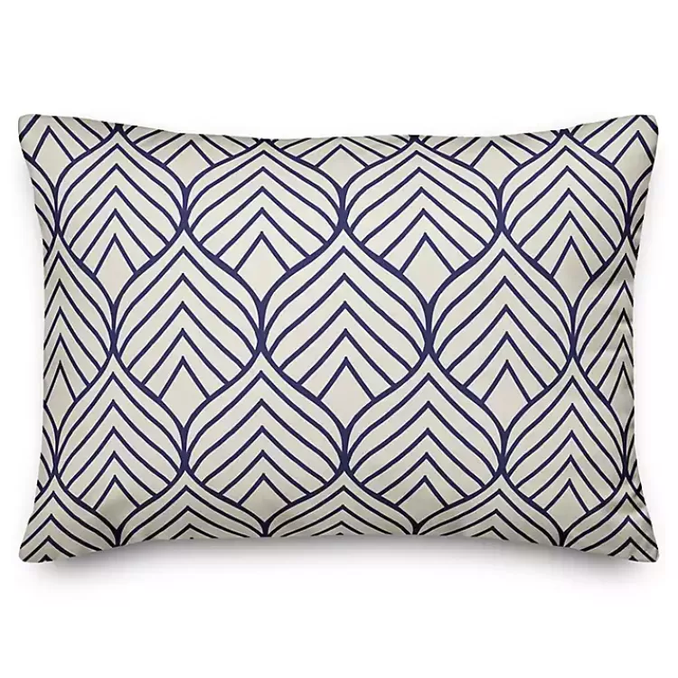 Patterned Leaves Outdoor Pillow>Kirklands Home Cheap