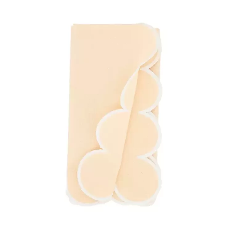 Peach Scalloped Edge Napkins, Set of 4>Kirklands Home Best Sale