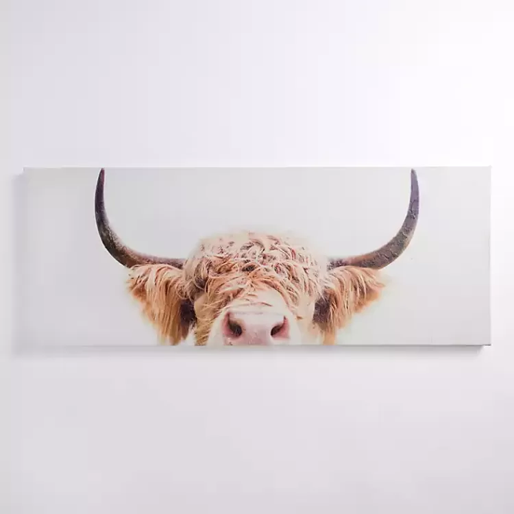 Peek-A-Boo Cow Canvas Art Print>Kirklands Home Shop