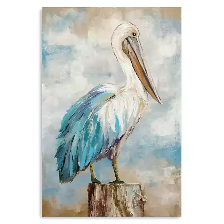 Pelican Perch Canvas Art Print, 24x36 in.>Kirklands Home Best
