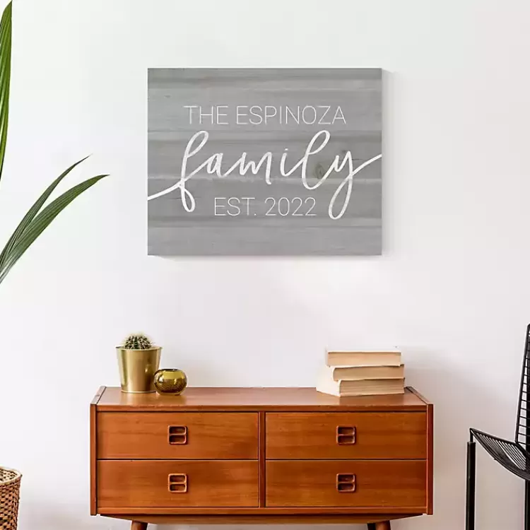 Personalized Family Dated Canvas Wall Art>Kirklands Home Sale